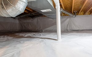 crawl space encapsulation for basement water mitigation in Minneapolis