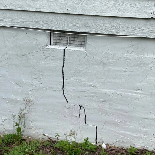 Cracked and Settled Foundation