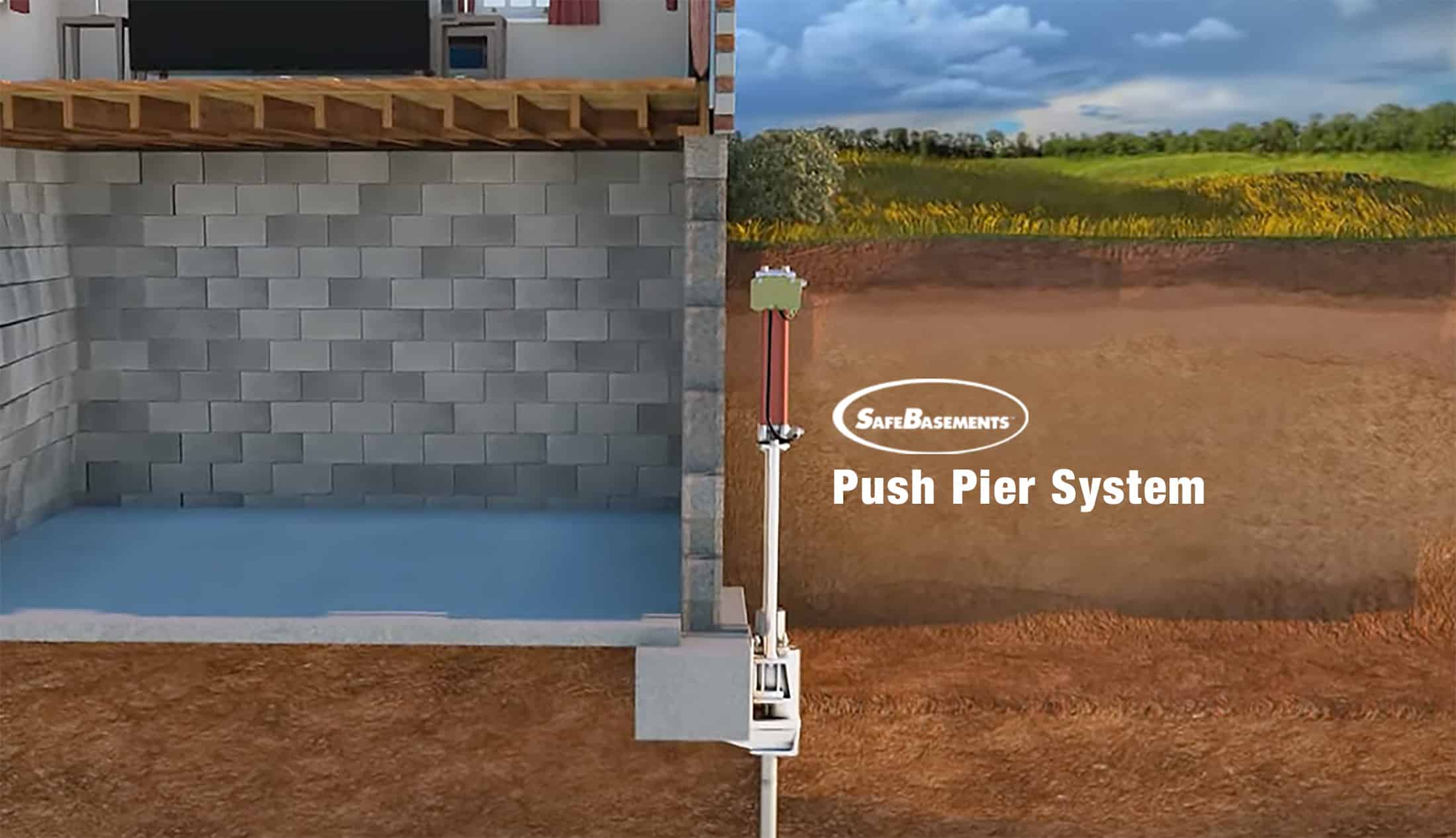 safebasements push pier systems