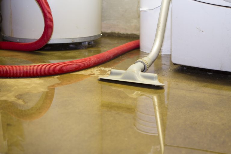 Water on the basement floor