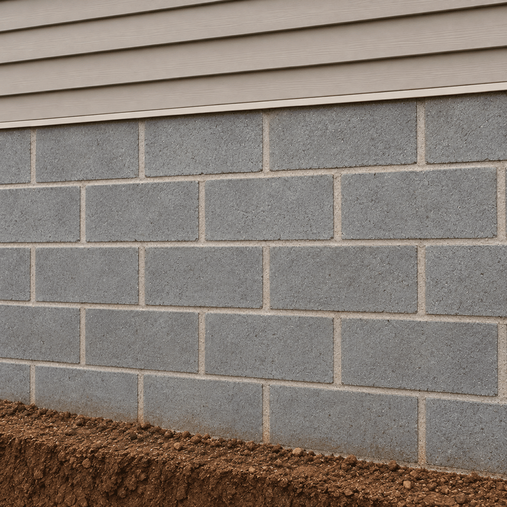 Replaced Block Foundation