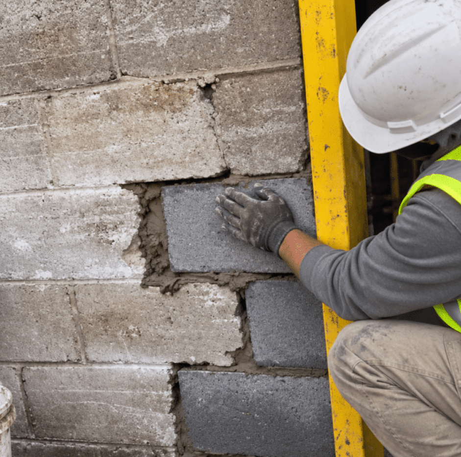 repairing a block wall